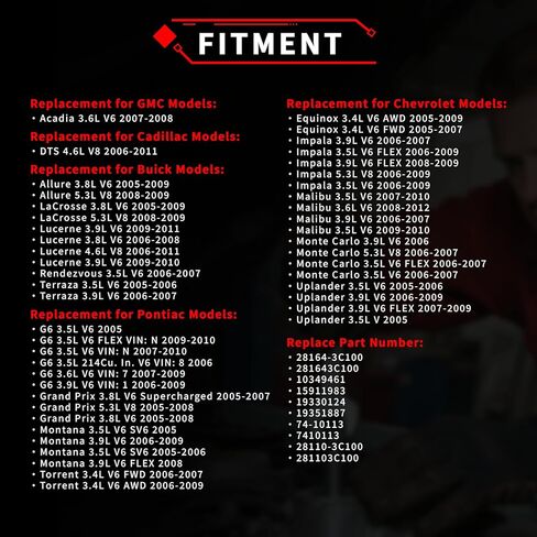 15911983 28164-3C100 Mass Air Flow Sensor MAF Sensor Replacement for Buick Chevrolet GMC Pontiac Replace 10349461 in Kuwait