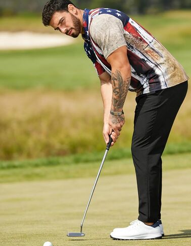 Short Sleeve Polo Shirts for Men American Flag Graphic Shirt Patriotic Casual Golf Shirt in Saudi Arabia