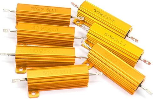 1 قطعة RX24 50 واط الألومنيوم الطاقة معدن شل حالة Wirewound المقاوم 0.01 ~ 150K 0.33 0.5 1 2 5 6 8 10 20 50 100 120 200 300 1K 5K 10K أوم (0.8R) in Kuwait