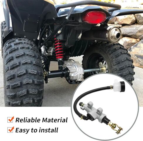 5KM-2583V-00-00 Rear Brake Master Cylinder, Replacement for Yamaha Wolverine 350 450 Grizzly 300 400 450 660 Kodiak 400 450, Replaces 2NL-25850-50-00 & 1SC-F580E-00-00 in Saudi Arabia