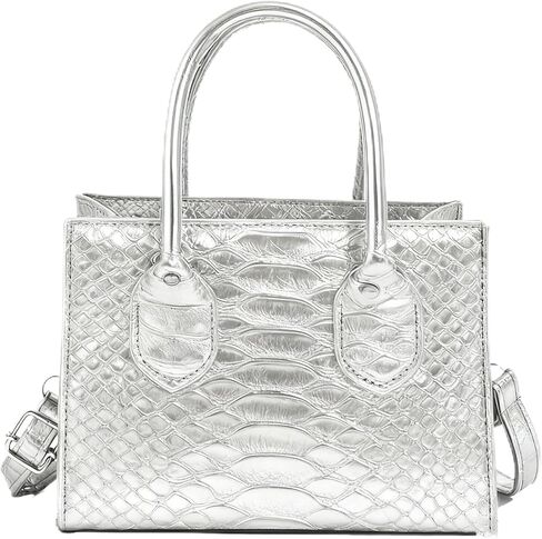 Women's Small Crossbody Bag Mini Purse Metallic Double Handle Satchel Shoulder Bag Purse in Saudi Arabia