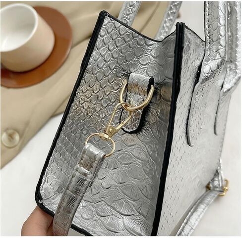 Women's Small Crossbody Bag Mini Purse Metallic Double Handle Satchel Shoulder Bag Purse in Saudi Arabia