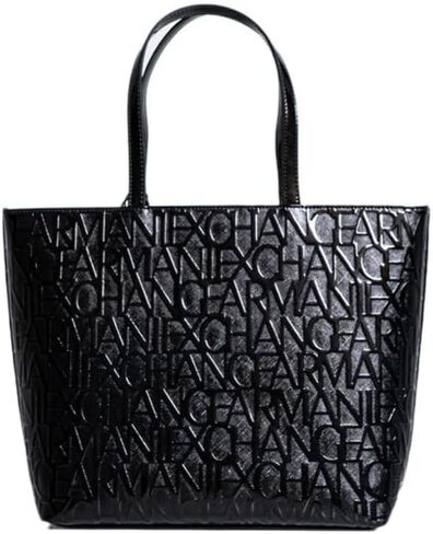 Armani Exchange womens Embossed Logo Zip Top Tote Bag in Saudi Arabia