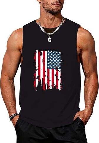 قمم دبابات الشاطئ Mens Summer Hawaii Vacation Graphic Muscle Palm Tree Shirts in Kuwait
