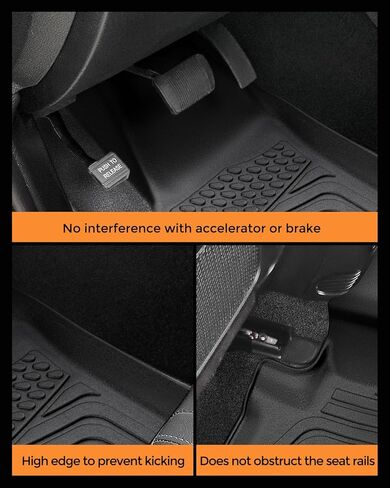 for Dodge Durango Floor Mats: 2016-2026 6-Seater Car Accessories, All-Weather TPE Rubber Backrest mats & Cargo Liner & Carpets Custom Fit for Durango 2025 2024 2023 2022 2021 2020 2019 2018 2017 in Saudi Arabia