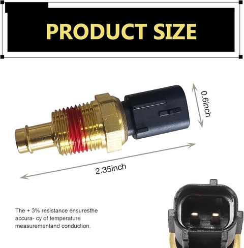 Engine Coolant Temperature Sensor, 5149077AB Temperature Sensor for Car, Coolant Temp Sensors, Compatible with Jeep Dodge Charger Durango Ram Wrangler Chrysler 300 Town & Country in Saudi Arabia