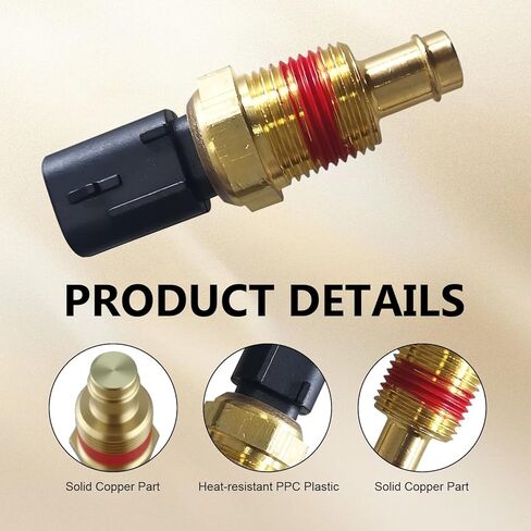 Engine Coolant Temperature Sensor, 5149077AB Temperature Sensor for Car, Coolant Temp Sensors, Compatible with Jeep Dodge Charger Durango Ram Wrangler Chrysler 300 Town & Country in Saudi Arabia