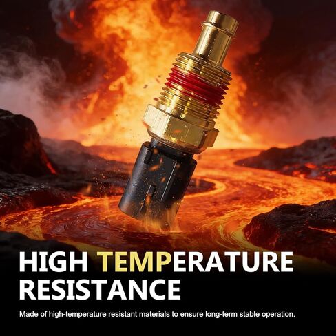 Engine Coolant Temperature Sensor, 5149077AB Temperature Sensor for Car, Coolant Temp Sensors, Compatible with Jeep Dodge Charger Durango Ram Wrangler Chrysler 300 Town & Country in Saudi Arabia