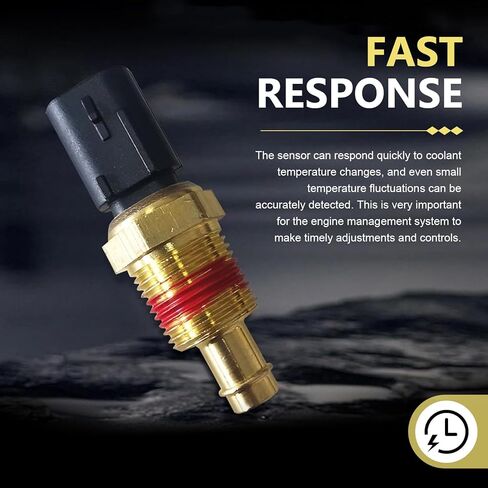 Engine Coolant Temperature Sensor, 5149077AB Temperature Sensor for Car, Coolant Temp Sensors, Compatible with Jeep Dodge Charger Durango Ram Wrangler Chrysler 300 Town & Country in Saudi Arabia