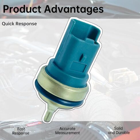 Coolant Temperature Sensor Compatible with BMW 325 318i 325e 325es 325i 325is 325ix 528e M3 Mini Cooper Replaces 13627535068 in Kuwait