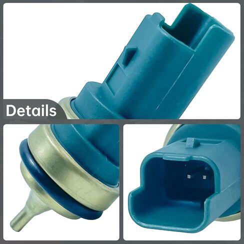 Coolant Temperature Sensor Compatible with BMW 325 318i 325e 325es 325i 325is 325ix 528e M3 Mini Cooper Replaces 13627535068 in Kuwait