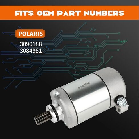 محرك بدء تشغيل Polaris Sportsman 400 500 ATV (1996-2012) - يستبدل OEM 3090188، 3084981، 4011861 - يناسب جميع الموديلات: Magnum 325/330، ATP 330/500، HO، Ranger 400، Big Boss 500 6x6 in Saudi Arabia