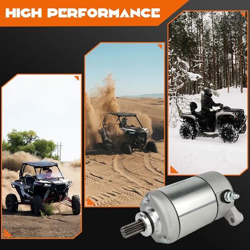 محرك بدء تشغيل Polaris Sportsman 400 500 ATV (1996-2012) - يستبدل OEM 3090188، 3084981، 4011861 - يناسب جميع الموديلات: Magnum 325/330، ATP 330/500، HO، Ranger 400، Big Boss 500 6x6 in Saudi Arabia