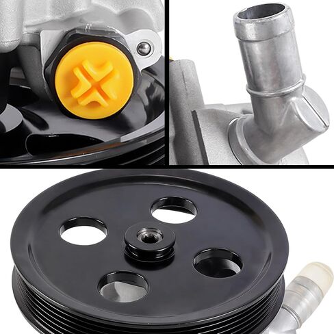 Power Steering Pump with Pulley – Compatible with 2007–2011 Jeep Wrangler 3.8L V6 Only – Replaces 20-1001 – Power Assist Pump Assembly in Saudi Arabia