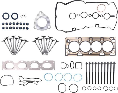 maXpeedingrods Engine Cylinder Head Gasket Bolts Set & Intake Exhaust Valves Kit for Chevy Cruze 2011-2016 Sonic 2012-2017 1.8L L4 DOHC 16v, Replaces HGS345, HS26516PT-1, 55569450 in Saudi Arabia