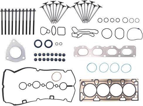 maXpeedingrods Engine Cylinder Head Gasket Bolts Set & Intake Exhaust Valves Kit for Chevy Cruze 2011-2016 Sonic 2012-2017 1.8L L4 DOHC 16v, Replaces HGS345, HS26516PT-1, 55569450 in Saudi Arabia