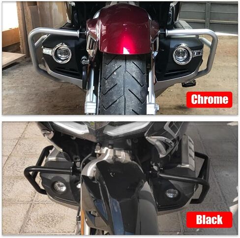 واقيات ممتص الصدمات لقضبان المحرك لـ Goldwing 1800 GL1800 2025 2024 2023 2022 2021 2020 2019 2018 F6B F6C 1800 ملحقات الدراجات النارية (أسود) in Kuwait