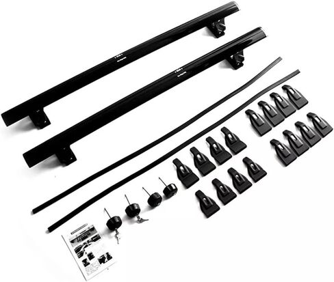 2PCS 59in Black Crossbars Cross Bars Fits for Toyota Tundra 2007-2021 Without roof Side Rails Adjustable Locked Luggage Cargo Carrier Roof Rack Cross Rails in Kuwait