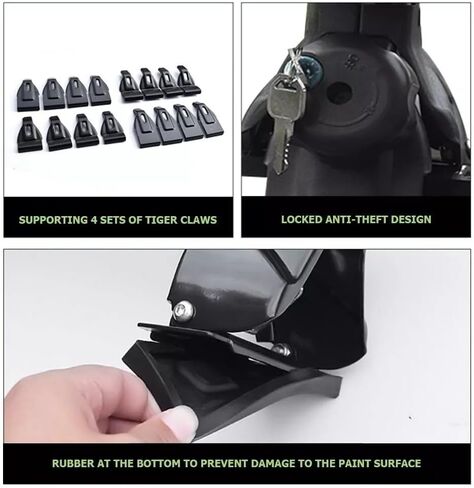 2PCS 59in Black Crossbars Cross Bars Fits for Toyota Tundra 2007-2021 Without roof Side Rails Adjustable Locked Luggage Cargo Carrier Roof Rack Cross Rails in Kuwait