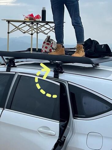 2PCS 59in Black Crossbars Cross Bars Fits for Toyota Tundra 2007-2021 Without roof Side Rails Adjustable Locked Luggage Cargo Carrier Roof Rack Cross Rails in Kuwait