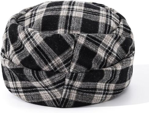 Winter Plaid Beret Hats Newsboy Hats Military Short Brim Cadet Hats French Beanies Hat for Women in Saudi Arabia