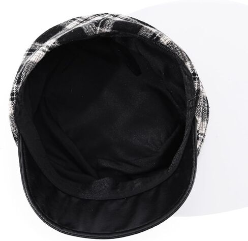 Winter Plaid Beret Hats Newsboy Hats Military Short Brim Cadet Hats French Beanies Hat for Women in Saudi Arabia