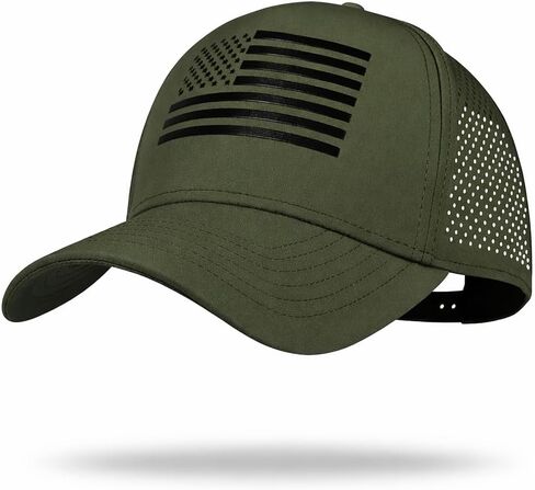 ZTL M/L/XL/XXL American Flag Trucker Hat, Structured 5 Panel Snapback Hat, Adjustable Quick Dry Breathable Laser Cut Cap in Saudi Arabia