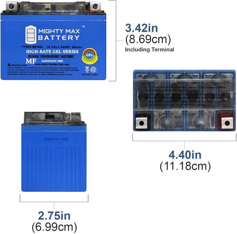 Mighty Max Battery YTX4L-BS GEL Replacement Battery for Parts Unlimited RT4L-BS in Saudi Arabia