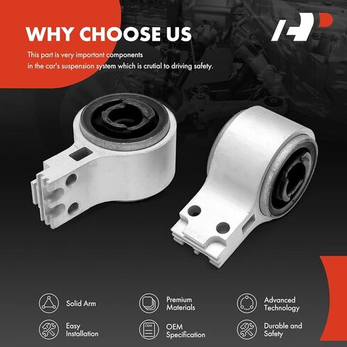 A-Premium 2 x Front Rearward Lower Control Arm Bushing Kit, Compatible with Ford Taurus 2008-2009, Flex 2010-2012, Five Hundred 2005-2007 & Lincoln MKT 2010-2012 & Mercury Montego 2005-2007, Sable in Saudi Arabia