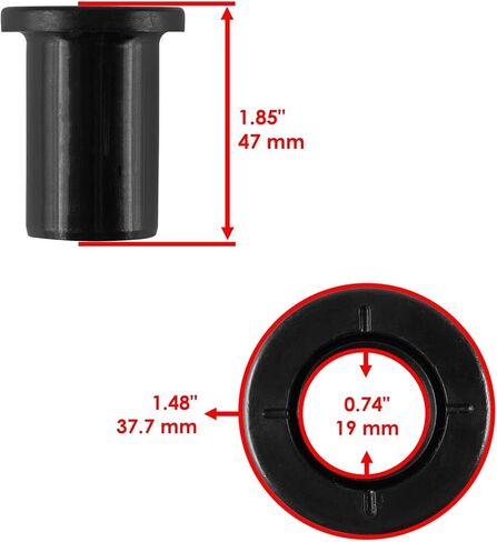Caltric Rear Complete Control Arm Bushing Kit Compatible with Polaris Sportsman 850 2016 2017 2018-2022 in Saudi Arabia