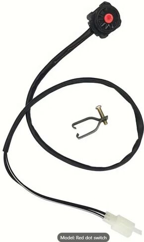 MRS Universal Kill Stop Switch Horn Button for 50cc 90cc 110cc 125cc 140cc 250cc الترابية حفرة دراجة ATV سكوتر دراجة نارية دراجة صغيرة دفع قطع قتل إيقاف التبديل للماء in Saudi Arabia