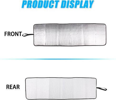 Windshield Sun Shade for Land Rover Defender 90 110 130 Accessories Car Silver Thicken 5-Layer UV Reflector Auto Front Window Sunshade Visor Shield Cover and Keep Your Vehicle Cool (2004-18 1PCS) in Saudi Arabia