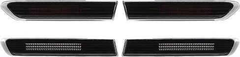 HECASA 4pcs Side Marker Light Compatible with 2004-2008 Honda Acura TL Base Model Replacement for 33850SEPA01 33800SEPA01 33655SEPA01 33650SEPA01 Bumper Signal Lamps Smoke Lens Black Housing Red LED in Saudi Arabia