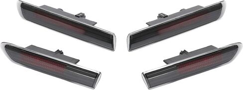 HECASA 4pcs Side Marker Light Compatible with 2004-2008 Honda Acura TL Base Model Replacement for 33850SEPA01 33800SEPA01 33655SEPA01 33650SEPA01 Bumper Signal Lamps Smoke Lens Black Housing Red LED in Saudi Arabia