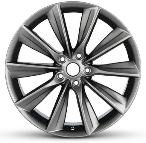 New 20x9.5 inch OEM Direct Replacement Aluminum Wheel for 2016-2024 Tesla Model X 5-120mm Charcoal 20 in Rim 102724500A in Saudi Arabia