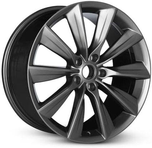 New 20x9.5 inch OEM Direct Replacement Aluminum Wheel for 2016-2024 Tesla Model X 5-120mm Charcoal 20 in Rim 102724500A in Saudi Arabia