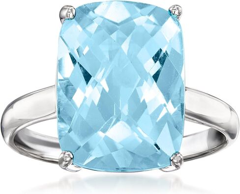 Ross-Simons 6.50 Carat Sky Blue Topaz Ring in Sterling Silver in Saudi Arabia
