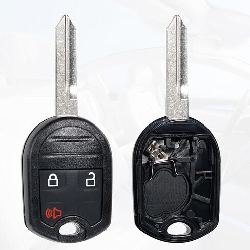 استبدال حافظة Key Fob Shell لسيارة Ford F150 F250 F350 Edge Explorer Expedition Escape Flex Ranger 2008 2009 2010 2011 2012 2013 2014 دخول بدون مفتاح CWTWB1U793 3 أزرار مع سلسلة مفاتيح in Saudi Arabia