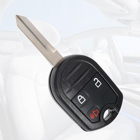 استبدال حافظة Key Fob Shell لسيارة Ford F150 F250 F350 Edge Explorer Expedition Escape Flex Ranger 2008 2009 2010 2011 2012 2013 2014 دخول بدون مفتاح CWTWB1U793 3 أزرار مع سلسلة مفاتيح in Saudi Arabia