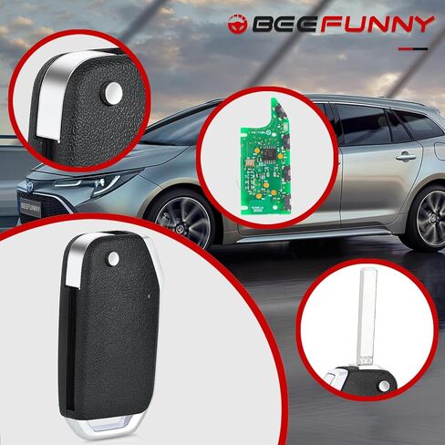 Beefunny Flip Key Fob Replacement for Kia Forte 2019 2020 2021 Remote Control Car Key fob Transmitter 433MHz FCC ID:CQOTD00660 P/N:95430-M6000 in Saudi Arabia