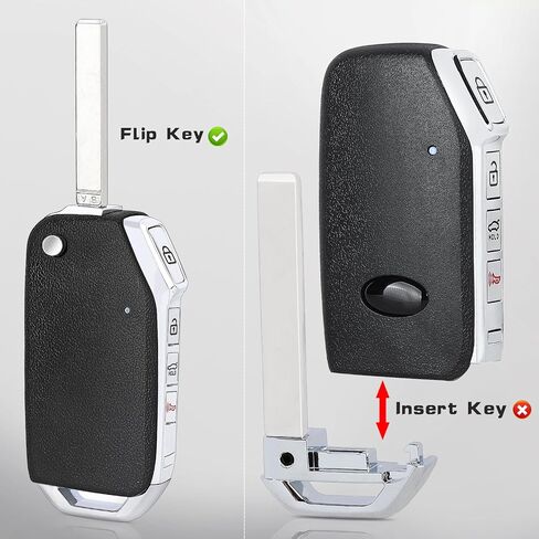 Beefunny Flip Key Fob Replacement for Kia Forte 2019 2020 2021 Remote Control Car Key fob Transmitter 433MHz FCC ID:CQOTD00660 P/N:95430-M6000 in Saudi Arabia