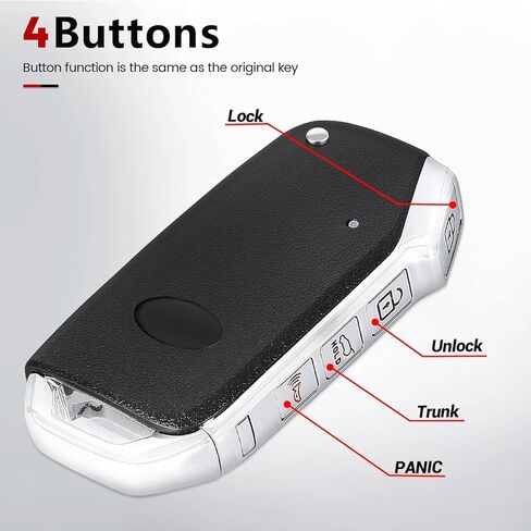 Beefunny Flip Key Fob Replacement for Kia Forte 2019 2020 2021 Remote Control Car Key fob Transmitter 433MHz FCC ID:CQOTD00660 P/N:95430-M6000 in Saudi Arabia