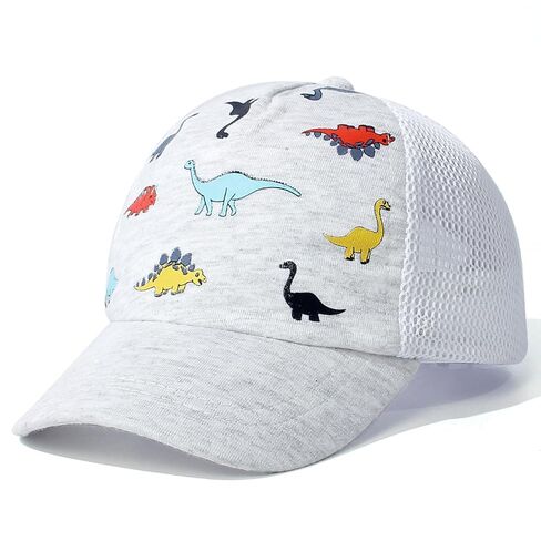 Mesh Baby Baseball Cap with Mesh Toddler Infant Summer Sun Hat for Kids | Dinosaur Boys Summer Capsoft,Boys & Girls Unisex Infant Beach hat Sun Protection Soft Cotton Fabric Comfortable in Saudi Arabia