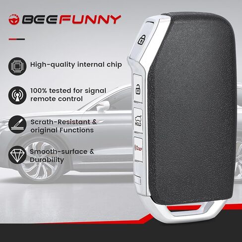 Beefunny Flip Key Fob Replacement for Kia Forte 2019 2020 2021 Remote Control Car Key fob Transmitter 433MHz FCC ID:CQOTD00660 P/N:95430-M6000 in Saudi Arabia