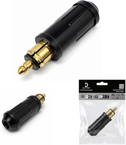 Cliff Top Din Hella Plug DIN Male Plugs 12V, Compatible with BMW Triumph Tiger Motorcycle (3 pcs.) in Kuwait