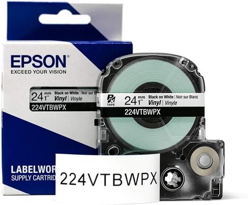حزمة Epson LABELWORKSBonus - مجموعة صانع الملصقات الصناعية LW-PX750 - مجموعة كاملة مع ملحقات وخرطوشة شريط 224BWPX و224VTBWPX in Saudi Arabia