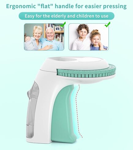 Vixic Embossing Label Maker Machine with Tapes, Handheld Embossed Label Maker, Manual Vintage Embosser, 3D Portable Label Printer for Home Office School Kids DIY Crafting, Green in Kuwait