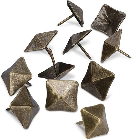50Pcs Upholstery Tacks, Sofa Rivet Nails Square Shaped Vintage Decorative Furniture Nails Heavy Duty Furniture Nails Craft Thumbtack in Saudi Arabia