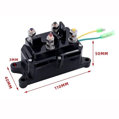 Winch Solenoid Relay Contactor 12V 250A Winch Relay Thumb Truck for ATV UTV Boat 4x4 Vehicles 3500-4500lbs Winch in Kuwait