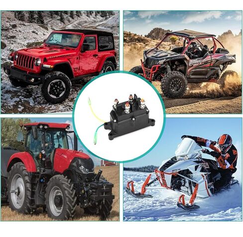 Winch Solenoid Relay Contactor 12V 250A Winch Relay Thumb Truck for ATV UTV Boat 4x4 Vehicles 3500-4500lbs Winch in Kuwait